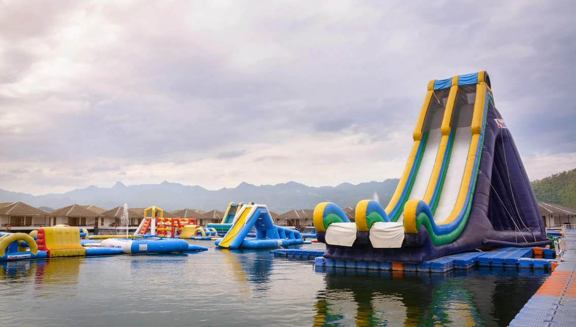 Inflatable water park