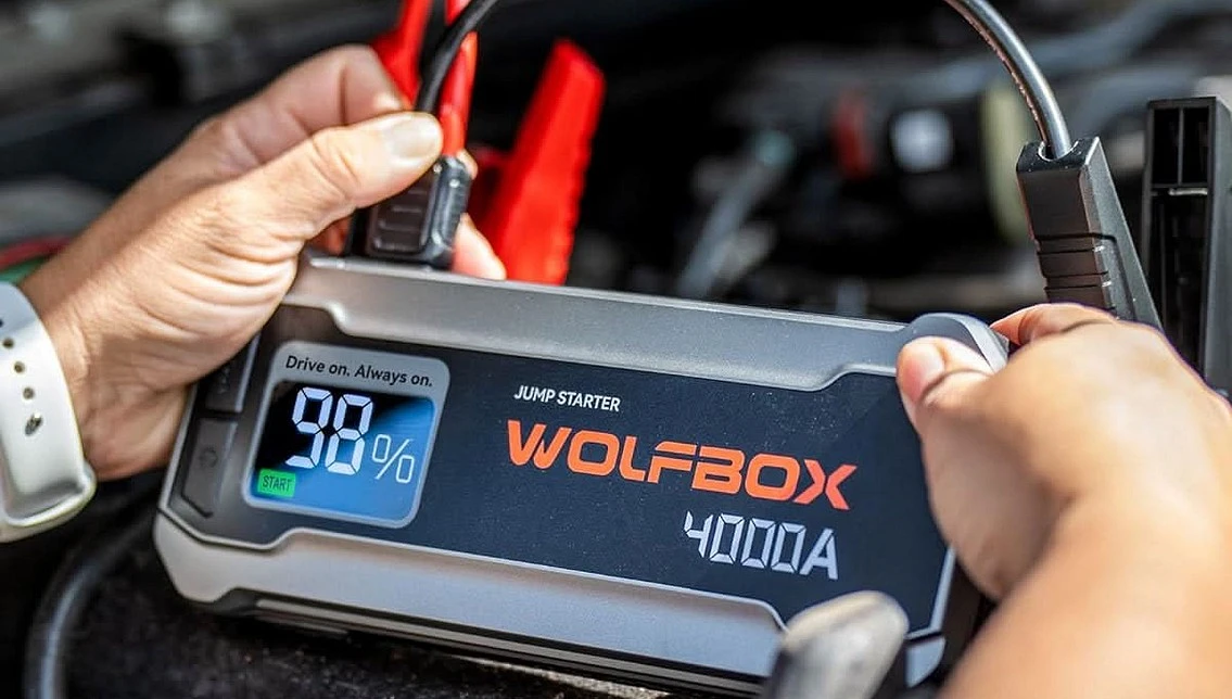 A Wolfbox jump starter