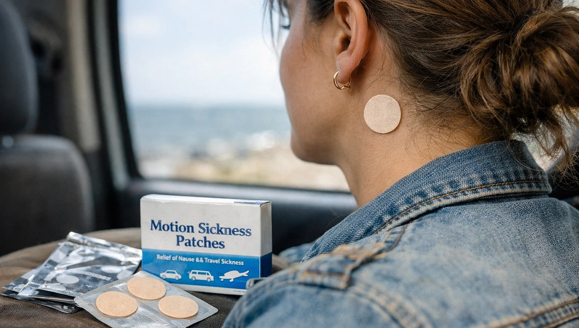 Motion sickness patches