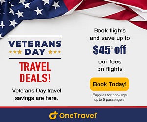 Veterans Day travel savings